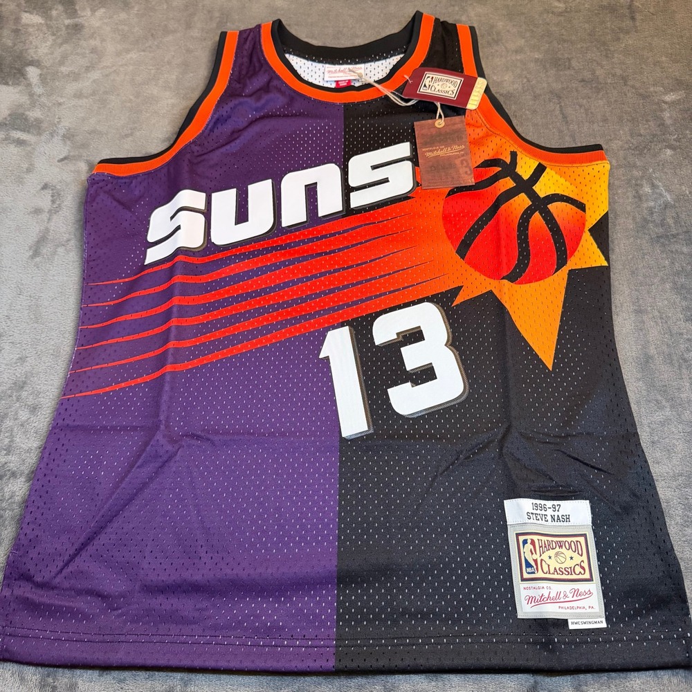 Mitchell & Ness Steve Nash Phoenix Suns 1996-97 Split Swingman Jersey Mens Large